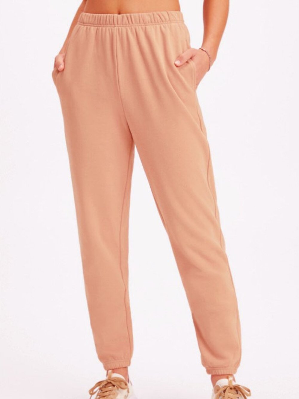 Fabletics Lightweight Go-To Slim Jogger Sweatpants Women Desert Retro Gym S